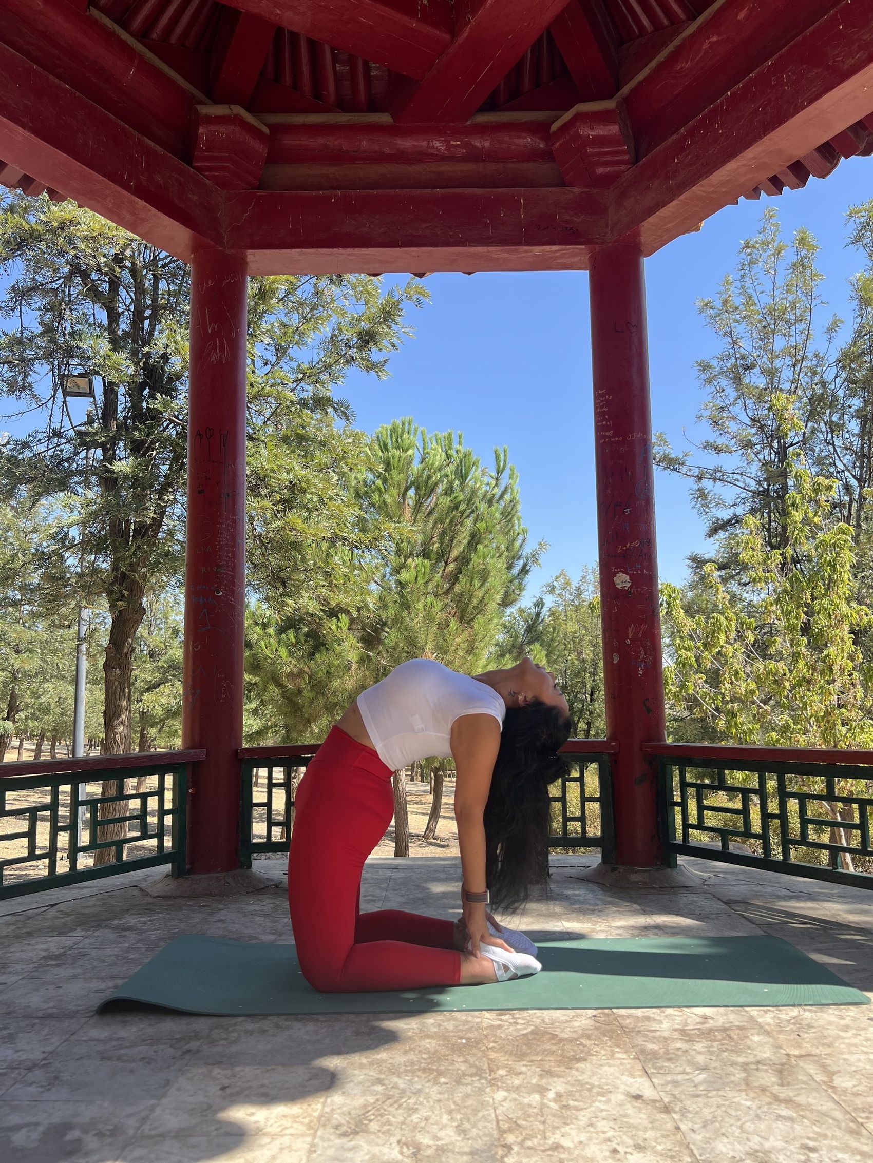 Nona teaching Sunset Yoga